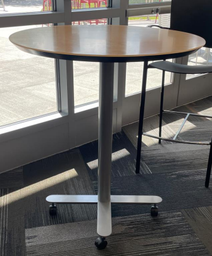 [#C5-1] Versteel Brattice Table 36" Round Bar Height