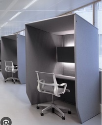 [#A4-138] BuzziBooth, Single, Sound Proof Workstation (photo representation)