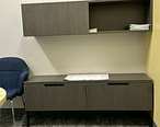 [#D5-37] Overhead and Cabinet (Hutch W 60 X D 16 X H 15|Cabinet W 60 X D 18 X H 23)