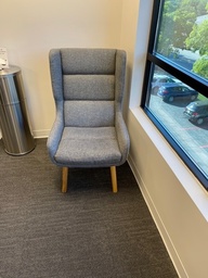 [#B12-23] Grey High Back Chair