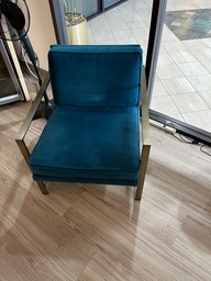[#B12-24] Knoll Blue Lounge Chair