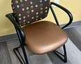 [#B8-131] Patterned Brown Chair