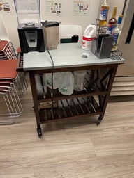 [#C1-44] Wood Rolling Cart 