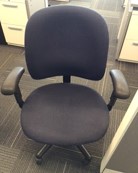 [#D16-3] Black Task Chair