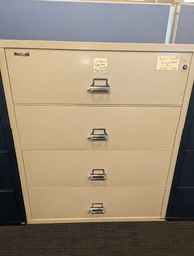 [#D10-48] FIREKING 42"W, 4 DRAWER FIRE FILE