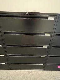 [#D12-22] 5 - DRAWER METAL LATERAL FILE CABINETS