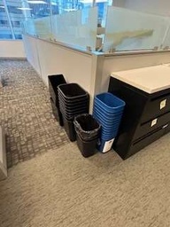 [#G3-28] SMALL BLUE RECYCLE RECEPTACLES