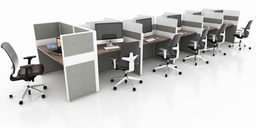[#A1-4] Steelcase Call Center Station (8ft) (photo representation)