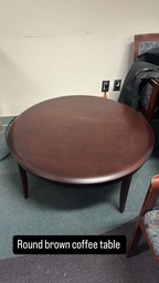 [#C3-1] Round Brown Coffee Table