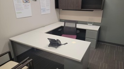 [#E7-41] U - Shaped Desk - white