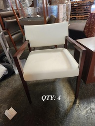 [#B8-14] White Guest Chair