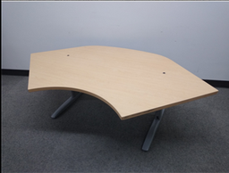 [#E10] KI: 52" Corner Maple Crank Desk
