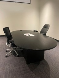 [#C5-85] Black Meeting Table