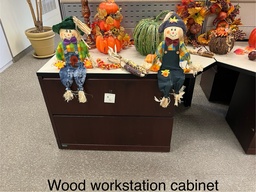 [#D6-12] Wood Workstation Cabinet (Wide)