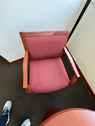 [#B9] Red Guest Chairs (solid back)
