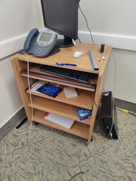 [#C1-124] Cart Blonde Wood 27x24x33