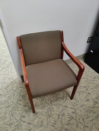 [#B8-428] St Timothy Guest Chair Brown/Pattern
