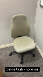 [#B12-29] Beige Task Chair - No Arms