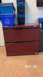 [#D6-46] Red 2-Drawer Filing