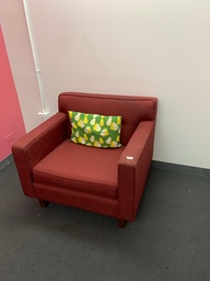 [#B12-19] Lounge Chair - Maroon