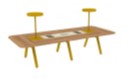 [#C12-34] Library Table - Mustard (128"Lx54"D)