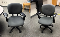 [#B13] Haworth Task Chairs - mix of grey and black