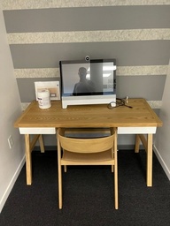 [#C5-14] 5' Wood Desk and Chair