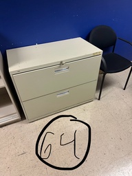 [#D6-64] File Cabinet - 2 drawer beige