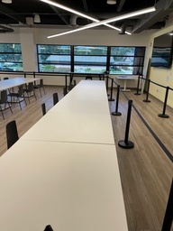 [#C1-44] Square White Table 42x42