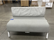 [#B2-12] TEKNION ZONES BENCH - LOW BACK/GREY/WHITE LEGS