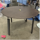 [#C4-16] STUDIO TK 48" TABLE DARK BROWN WOOD