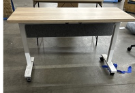 [#C12-20] TEKNION HAT TABLE/DESK W/ CASTERS