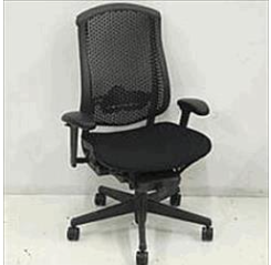 [#B13-27] Wk Chr,Celle,Std-Ht,Tlt Lim,Adj Arms/Fixed Seat,uphst cushion seat/Cellular Susp bck