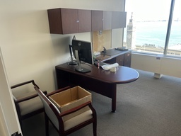 [#E9-5] L-Shape Desk (round edge)