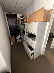 [#D12-28] 5 drawer lateral file cabinets