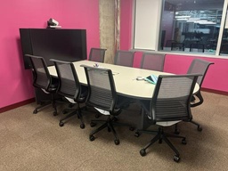[#C5-56] Hard Huddle Table - Seated 114"W x 54" x 29"H