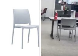 [#B4-5] White Cafe Chairs