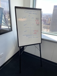 [#F4-46] Marker Board Easel 28" x 72"