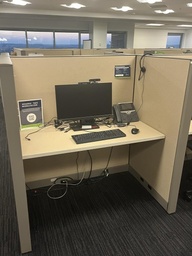 [#A3-101] Workstation - Desk 24" x 48" Partition H 54