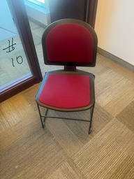 [#B8-12] red chairs (non rolling)
