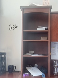 [#D1-39] brown upper shelf to desk