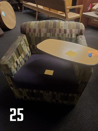 [#B8-25] Green/Brown Chair w/ Swing Tables