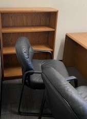 [#B8-110] Side Chairs - Sled Base - Black 