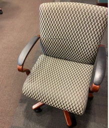 [#B13-52] Grey Zigzag Steelcase Chair