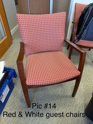 [#B9-14] Red &amp; White guest chairs