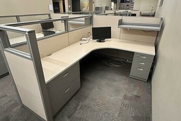 [#A2-149] L-Shaped Workstation - 96 x 72