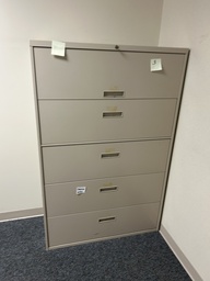 [#D12-78] 5H Lateral File Cabinets w Plastic Handles 42