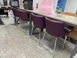[#B1-1910] Purple Chair Stool