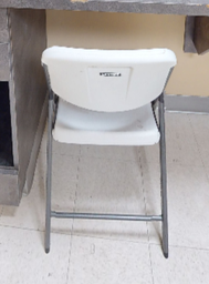 [#B8-5] White Plastic Chair