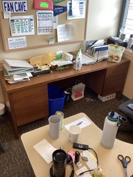 [#E4-104] Desk 2 Peds 20” x 72”